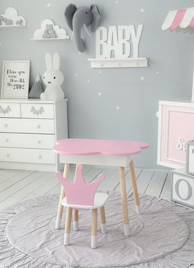 Комплект детский столик и стульчик DecOKids Облачко с подъемной крышкой, дерево/МДФ Color1