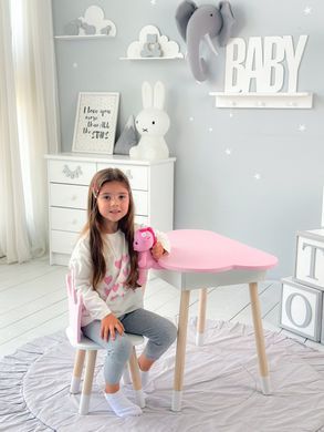 Комплект детский столик и стульчик DecOKids Облачко с подъемной крышкой, дерево/МДФ Color1