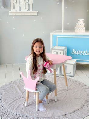 Комплект детский столик и стульчик DecOKids Облачко с подъемной крышкой, дерево/МДФ Color1