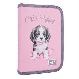 Пенал твердый одинарный с двумя клапанами Yes Doggy Princess HP-04 533706      фото
