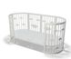 Кроватка трансформер Smart Bed Round 9-в-1, с облаками, белая sku35200 фото 7