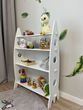 Детская полка для игрушек и книг из МДФ Ракета Белый