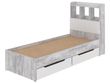 Ліжко 190х80 з шухлядой для білизни Sonya-7 Білий-бетон CON1 фото