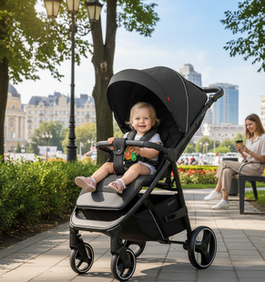 Коляска прогулочная CARRELLO Bravo CRL-8512 Pure Black 2026 CN98649 фото