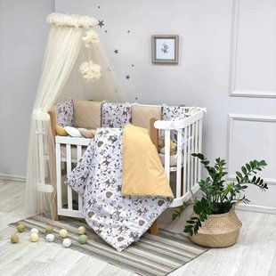 Комплект в кроватку M.Sonya Happy night Bamby бежевый 3689 фото