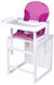 Стульчік- трансформер Babyroom Поні-240 білий пластикова стільниця малина-рожевий 622915 фото 2