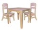 Столик и 2 стульчика комбинированные розовые 89910859 фото