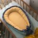 Кокон для новорожденного M.Sonya Универсальный мята темная-горчица-рюш синий 3500 фото