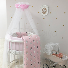Комплект в ліжечко Маленька Соня (MSonya) Shine Аліса рожевий 2808 фото