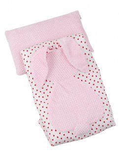 Плед и подушка в кроватку Twins Кролик 120х90 pink 9147 фото