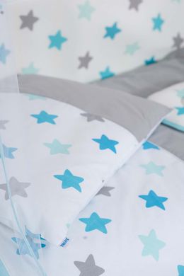 Детская постель Twins Stars 3D 9 эл S-001 blue 6553 фото