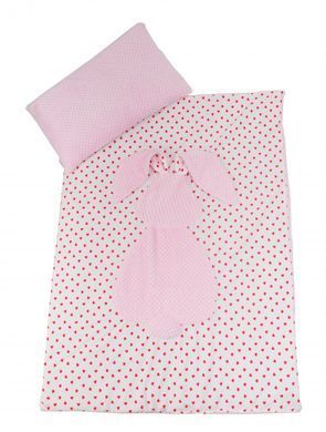 Плед и подушка в кроватку Twins Кролик 120х90 pink 9147 фото