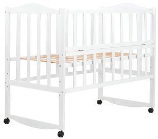 Кровать Babyroom Зайчонок ZL101 откидной бок белая 624699 фото