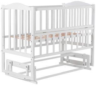 Кровать Babyroom Зайчонок ZL201 маятник, откидной бок белая 624700 фото