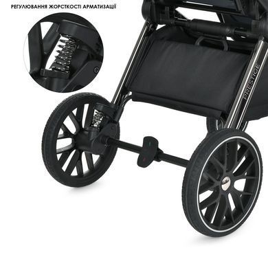 Дитяча коляска 2 в 1 El Camino ME 1124 PRESTIGE 2026 Black ME 1124-3 Black фото