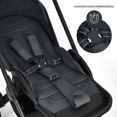 Дитяча коляска 2 в 1 El Camino ME 1124 PRESTIGE 2026 Black ME 1124-3 Black фото