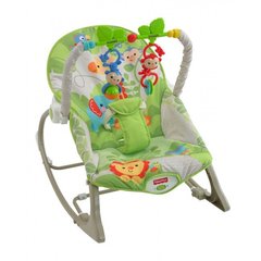 Массажное кресло-качалка "Веселые обезьянки" (до 18 кг) Fisher-Price