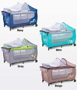 Дитяче ліжко манеж Caretero Grande Plus 680304 фото
