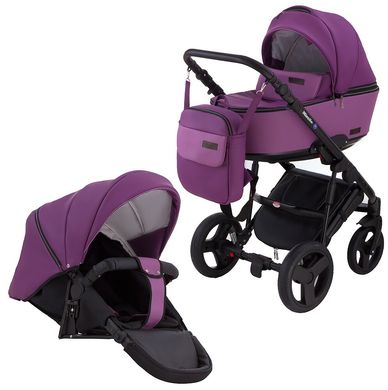 Детская коляска 2 в 1 Richmond (Ричмонд) Mirello кожа 100% М-16/17 фиолетовый - сиреневый 623869R фото