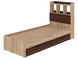 Ліжко 190х80 з шухлядой для білизни Sonya-7 Сонома-горіх CON3 фото