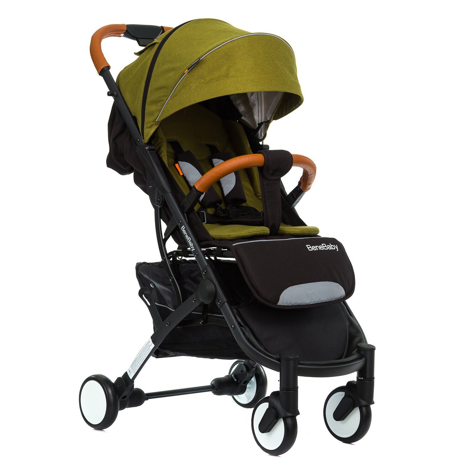 Легкая прогулочная коляска BeneBaby D200 Haki модель 2020 + дождевик +  москитка купить недорого по лучшей цене - Eniki