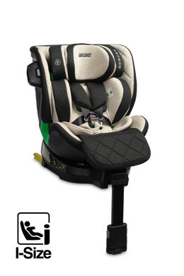 Автокрісло 0-36кг Caretero Turox I-SIZE Isofix (від 40 до 150 см) база 360° з подушкой Beige 396859 фото