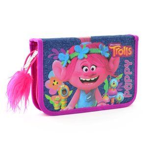 Пенал твердый 1Вересня одинарный с двумя клапанами Trolls, 20.5*14*3.5 531515 фото