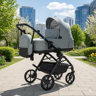 Дитяча коляска 2 в 1 El Camino Chloe ME 1191-1 Magnet Gray ME 1191-1 Magnet Gray фото