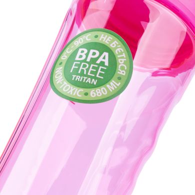 Бутылка для воды YES розовая, 680мл 707620 фото
