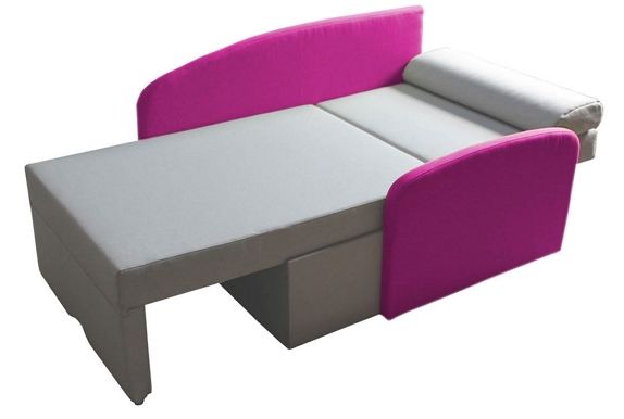 Кресло-кровать компактное раскладное с ящиком decOKids SMILE 170х80 (200х80) 01 Lime SMVD1 фото