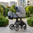 Дитяча коляска 2 в 1 El Camino ME 1124 PRESTIGE 2026 Frost Gray