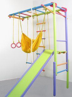 Детский домашний спортивный уголок decOKids Лиана цветной мини 708 фото