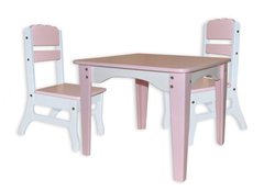 Столик і 2 стільчика Рожевий Фламінго 89395047 фото