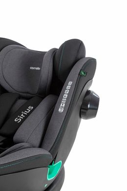 Автокрісло CARRELLO Sirius CRL-8808 i-Size (0-36кг) 40-150см ISOFIX Absolute Black та поворот на 360° CRL-8808-1 фото