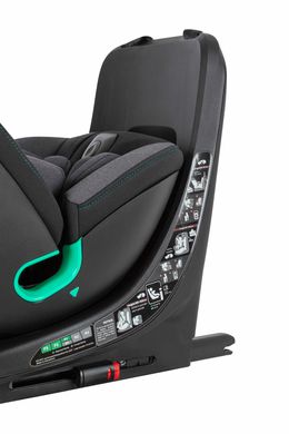 Автокрісло CARRELLO Sirius CRL-8808 i-Size (0-36кг) 40-150см ISOFIX Absolute Black та поворот на 360° CRL-8808-1 фото