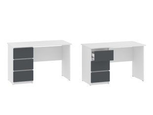 Письмовий стіл з шухлядами 1200 мм Next Systems White / Anthracite