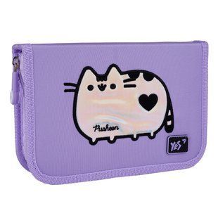Пенал твердый одинарный с двумя клапанами Yes Pusheen Shiny HP-04 533628      фото