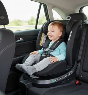 Автокресло детское Carrello Octopus CRL-16002 ISOFIX 360&deg; (0-36 кг) с опорной ногой Midnight Black CRL-16002B фото