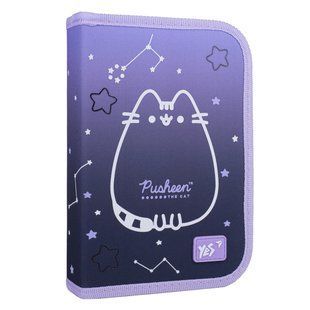 Пенал твердый одинарный с двумя клапанами Yes Pusheen Stellar HP-04 533626      фото