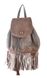 Сумка-Рюкзак для школы YES, коричневый с бахромой, 25*21.5*21 554119 фото 2