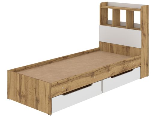 Ліжко 190х80 з шухлядой для білизни Sonya-7 Тахо-білий CON6 фото