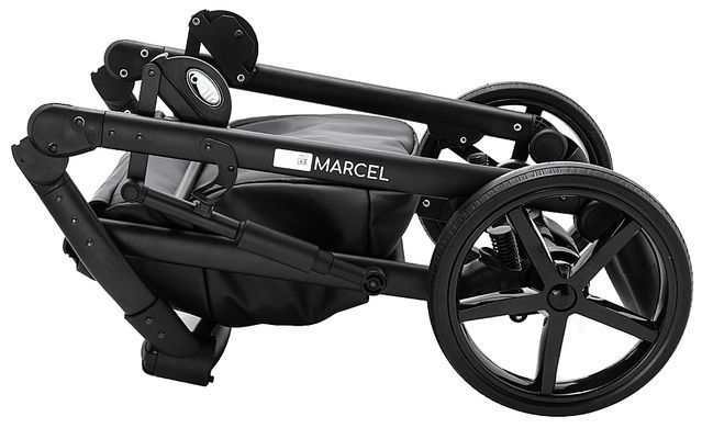 Коляска 2 в 1 Bair Marcel кожа 100% BM-11 хаки 625724 фото