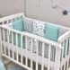 Бортики в кроватку M.Sonya Baby Design Stars мятный 2939 фото