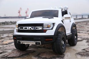 Детский электро-мобиль T-7819 EVA WHITE джип Bluetooth 2.4G Р / В 12V7AH мотор 2 * 30W с MP3 121 * 76 * 73 92101 фото