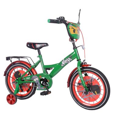 Велосипед TILLY Ninja 16 "T-216216/1 khaki + red 88191 фото