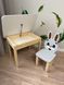 Комплект детский столик и стульчик DecOKids Зайка с ящиком З5461-4461 фото 2