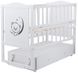 Кровать Babyroom Тедди Т-03 фигурное быльце, маятник, ящик, откидной бок белый 624693 фото 4