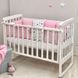 Бортики в ліжечко M.Sonya Baby Design Stars рожевий 2940 фото