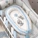 Кокон для новорожденного коллекция №6 Малыши слоники голубой 3919 фото