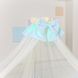 Балдахін на дитяче ліжечко M.Sonya Funny Bunny блакитний 3090 фото
